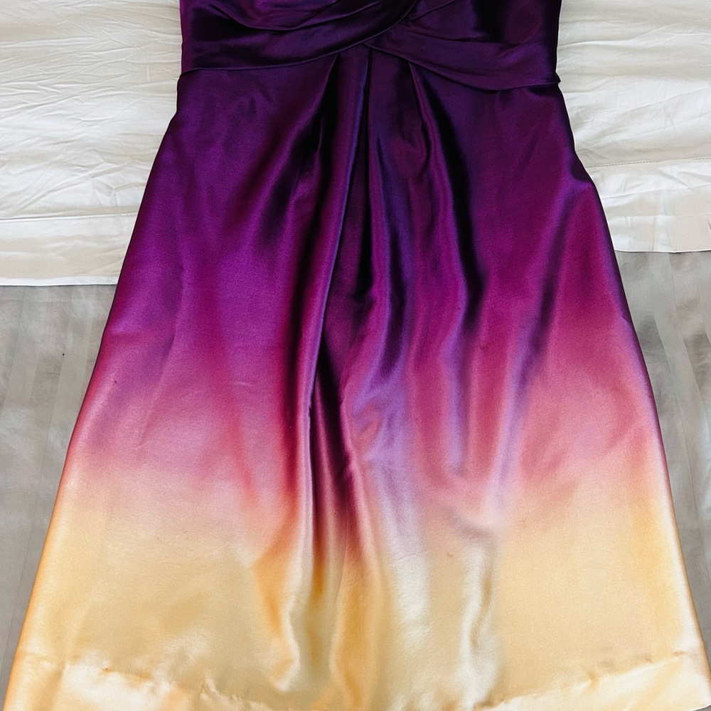 Purple and Yellow Ombre Dress